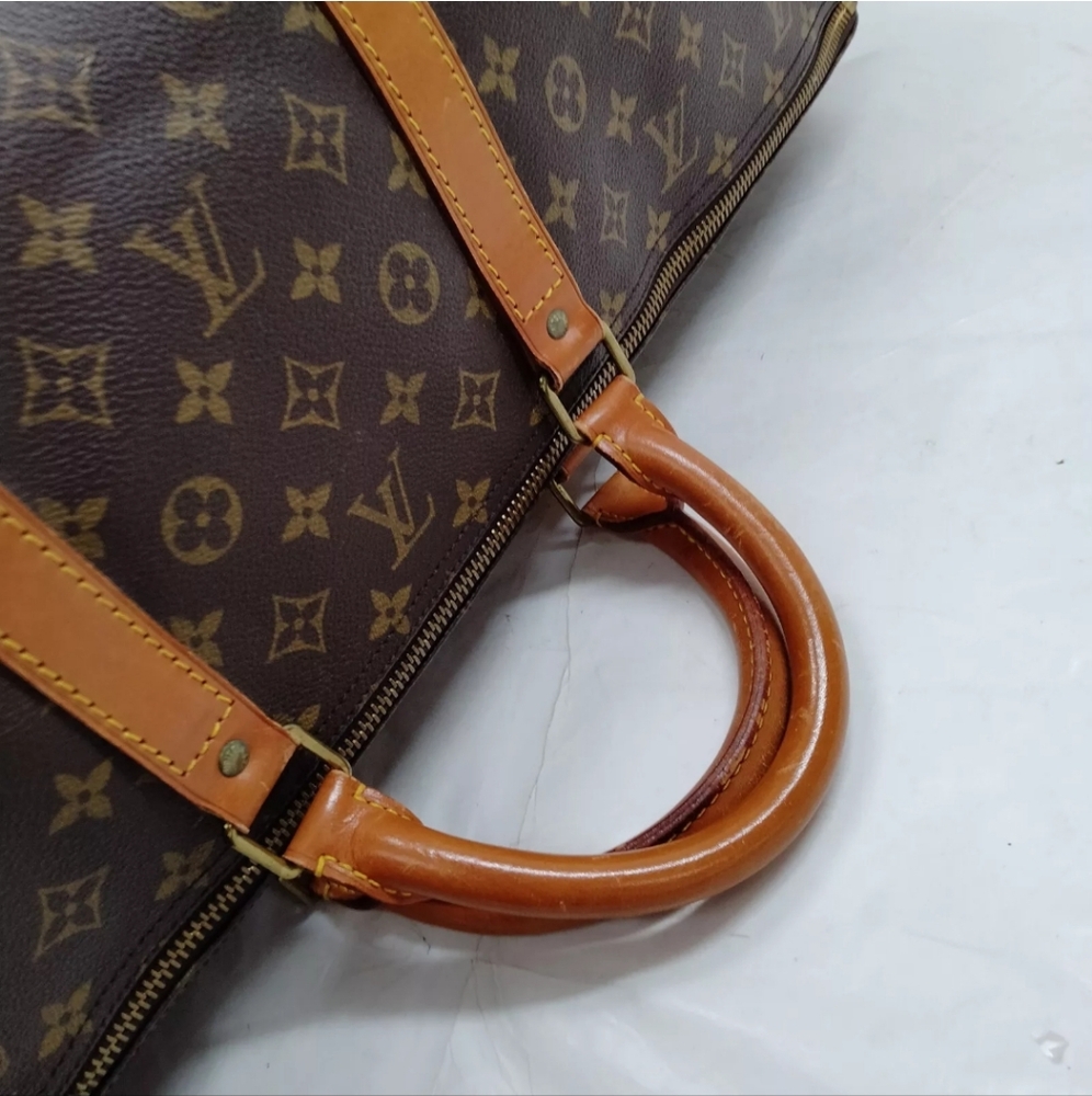 Louis Vuitton Keepall 60 Duffle Bag Monogram Canvas Travel Boston Purse - Picture 4 of 9